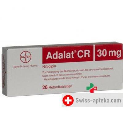 Адалат СР 30 мг 28 ретард таблеток