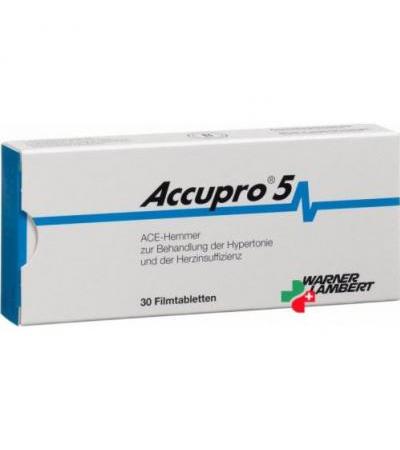 Аккупро 5 мг 30 таблеток покрытых оболочкой