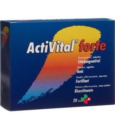 Активитал Форте Апельсин лиме 20 пакетиков шипучий порошок