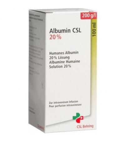 Aльбумин ЦСЛ инфузия для инъекций 20% 100 мл