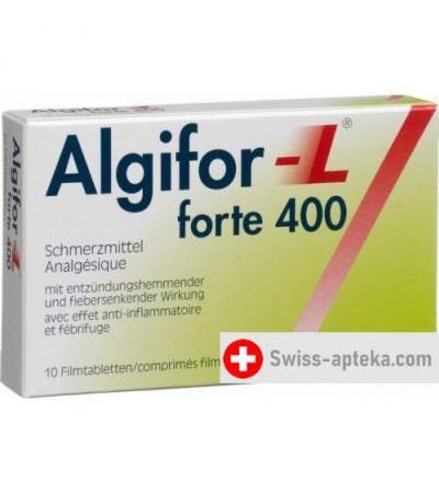 Алгифор-Л форте 400 мг 10 таблеток покрытых оболочкой