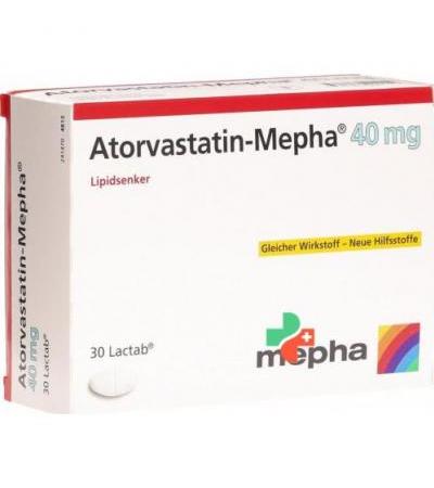 Аторвастатин Мефа  40 мг 30 таблеток покрытых оболочкой