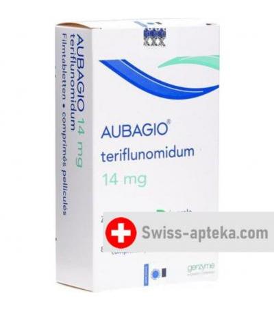 Аубагио 14 мг 84 таблетки покрытые оболочкой