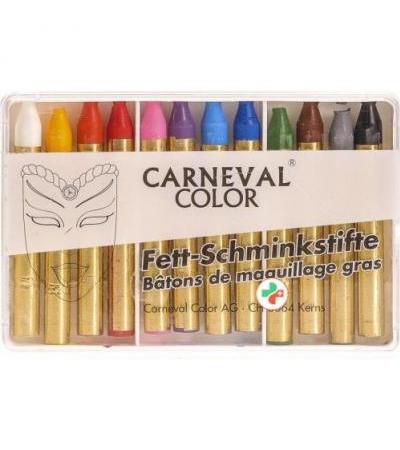 Carneval Color Fettschminkstifte Ass 12 штук