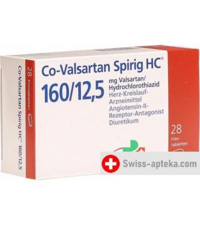 CO Валсартан Спириг 160/12.5 28 таблеток покрытых оболочкой 