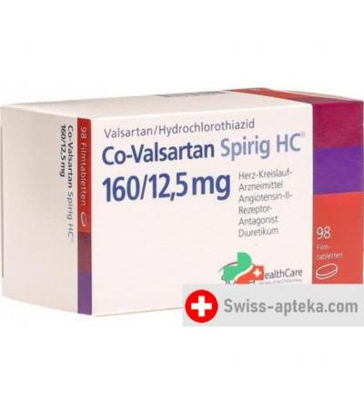 CO Валсартан Спириг 160/12.5 98 таблеток покрытых оболочкой