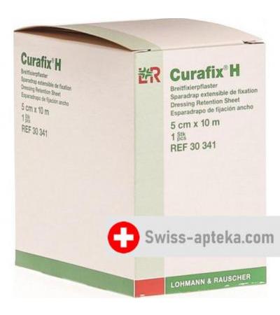 Curafix H фиксирующий пластырь Weiss 10мX5см рулон