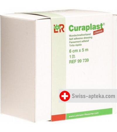 Curaplast повязка для ран Classic 6смx5m рулон