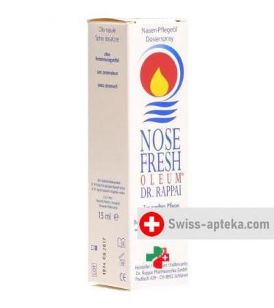 Доктор Раппай 15 мл освежающий масляный дозируемый спрей для носа