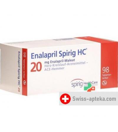 Эналаприл Спириг 20 мг 98 таблеток