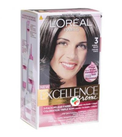 Excellence крем Triple Prot 3 Dunkelbraun