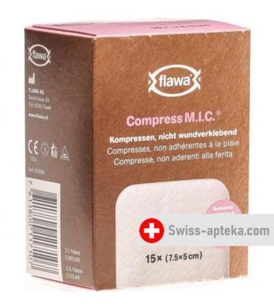 Flawa Compress M.I.C компресс 5x7.5см 15 штук