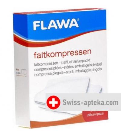 Flawa Faltkompresse 17-fadig 5x5см 8-fach стерильный Set 5x 2 штуки