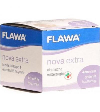 Flawa Nova Extra эластичный Mittelzugbinde 4смx5m Hautfarben
