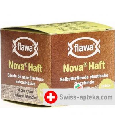 Flawa Nova Haft самоклеющиеся марлевый бинт 4смx4м