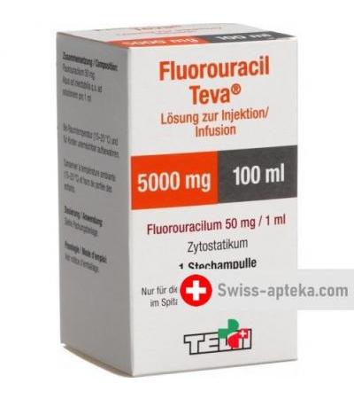 Флуороурацил Тева 5000 мг/100 мл флакон 100 мл
