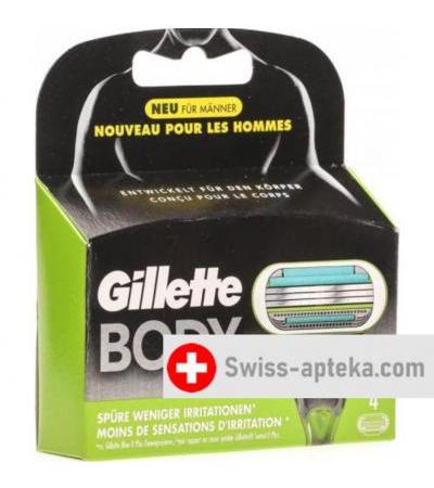 Gillette Body Ersatzklingen 4 штуки