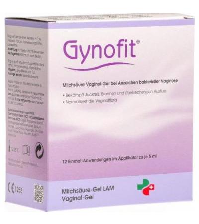 Гинофит 12x5 мл молочной кислоты вагинальный гель