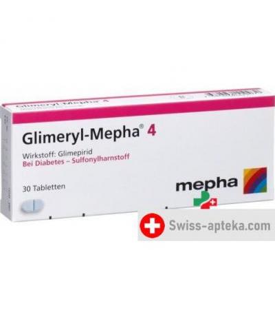Глимерил Мефа 4 мг 30 таблеток