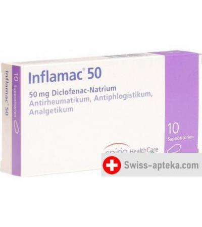 Инфламак 50 мг 10 суппозиторий