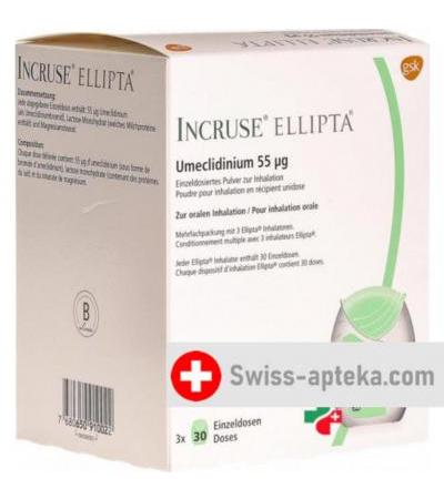 Инкрузе Эллипта ингаляторр 55 мкг 3 X 30 доз