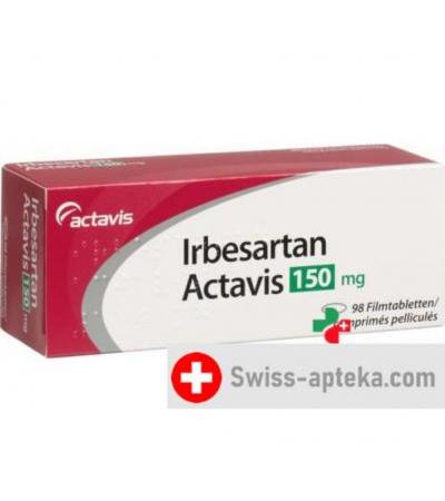 Ирбесартан Актавис 150 мг 98 таблеток покрытых оболочкой