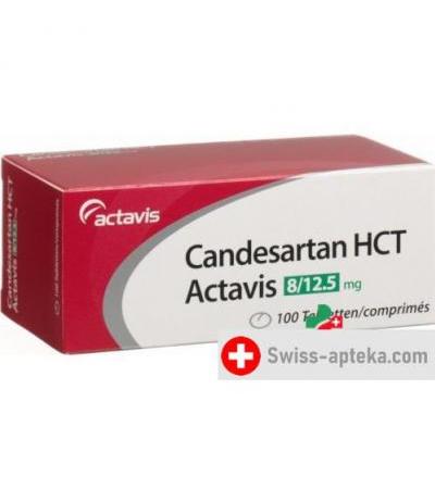 Кандесартан HCT Актавис 8/12.5 мг 100 таблеток