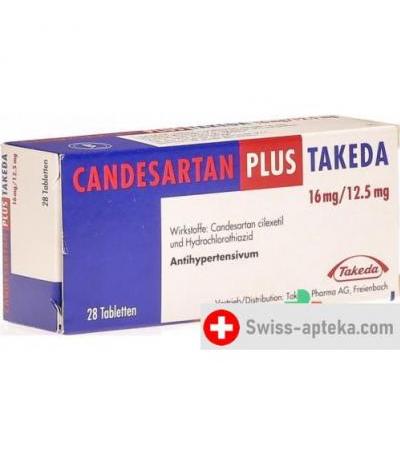 Кандесартан плюс Такеда 16/12.5 мг 28 таблеток