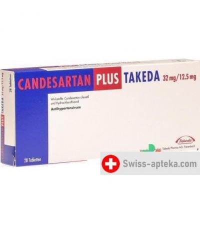 Кандесартан плюс Такеда 32/12.5 мг 28 таблеток