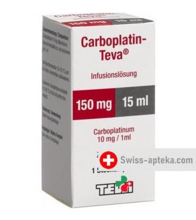 Карбоплатин Тева 150 мг/15 мл флакон 15 мл