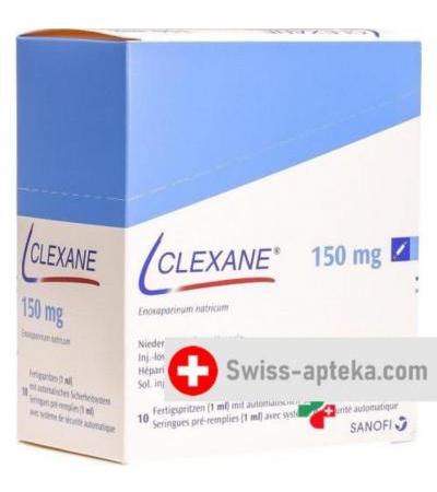 Клексан 150 мг/мл 10 шприцов заполненных 1 мл
