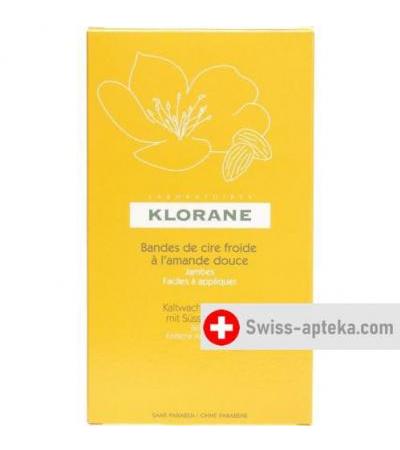 Klorane Enthaarungsstreifen Kaltwachs Beine 6x 2 штуки