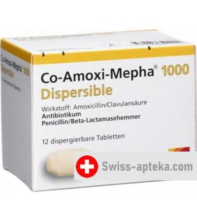 КО Амокси Мефа 1000 мг 12 диспергируемые таблеток