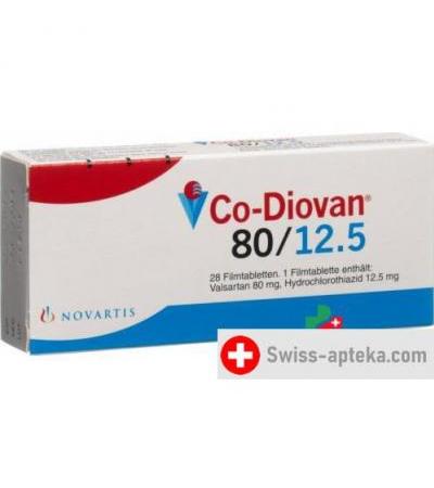 КО Диован 80/12.5 мг 28 таблеток покрытых оболочкой
