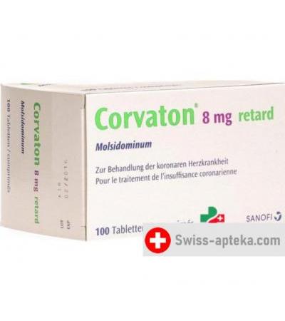 Корватон ретард таблеток 8 мг 100