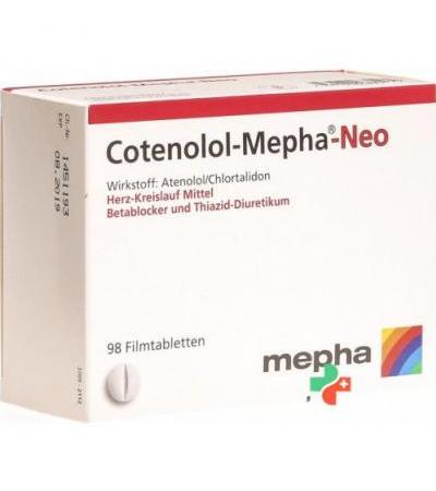 Котенолол Мефа нeo 100/25 мг 98 таблеток покрытых оболочкой