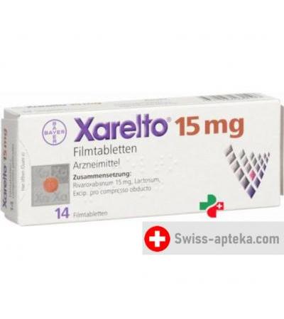 Ксарелто 15 мг 14 таблеток покрытых оболочкой