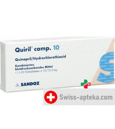 Квири комп 10/12.5 мг 30 таблеток покрытых оболочкой