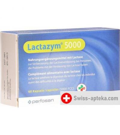 Lactazym 5000 Lactase в капсулах 60 штук