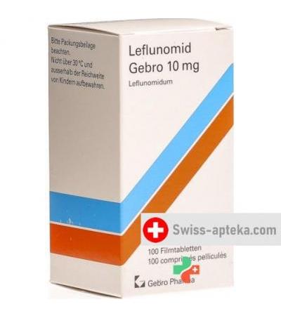 Лефлуномид Гебро 10 мг 100 таблеток покрытых оболочкой