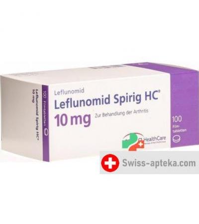 Лефлуномид Спириг 10 мг 100 таблеток покрытых оболочкой  