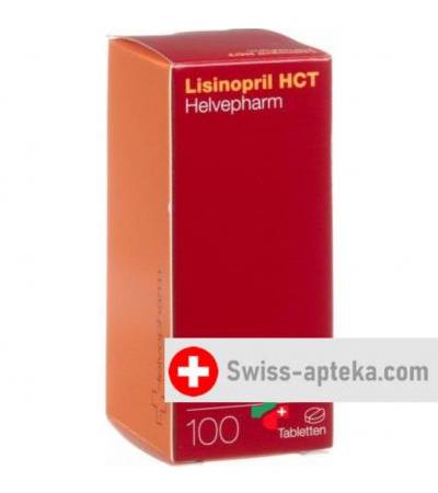 Лизиноприл ГХТ (гидрохлоротиазид) Хелвефарм 20/12.5 100 таблеток