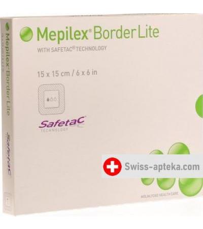 Mepilex Border Lite Silkonschaumve 15x15см 5 штук