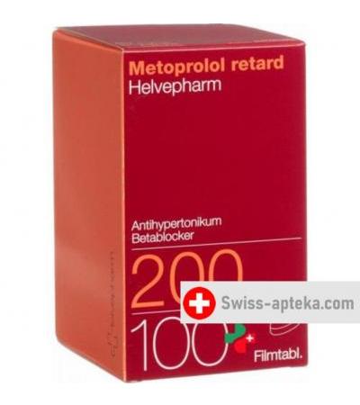 Метопролол Хелвефарм ретард 200 мг 100 таблеток покрытых оболочкой