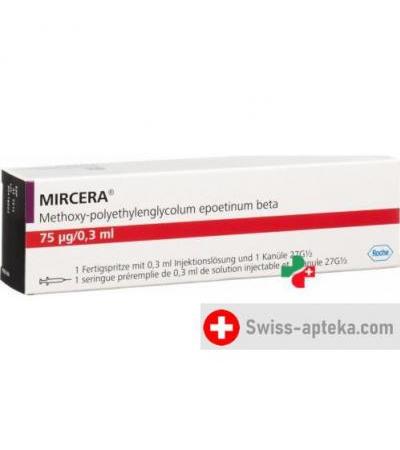 Мирцера 75 мкг/0.3 мл шприц заполненый