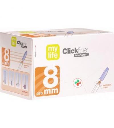 Mylife Clickfine Auto Protect Pen Nadel 29г x 8мм 100 штук