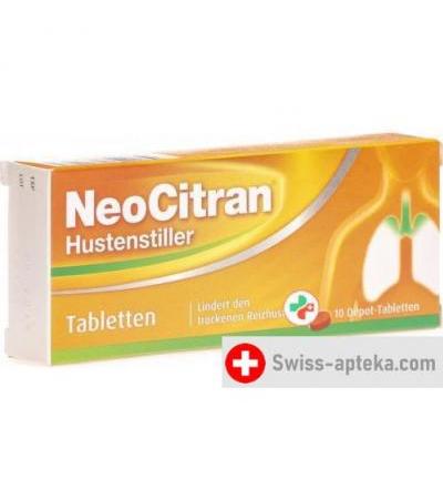 Neocitran Hustenstiller таблетки 50мг 10 штук