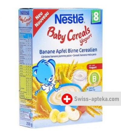 Nestle Baby Cereals Yogurt Banane Apfel Birne Cerealien для 8-месячных 250г