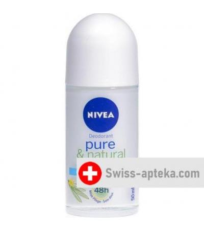 Nivea Pure & Natural Action Roll-On Jasmin 50мл