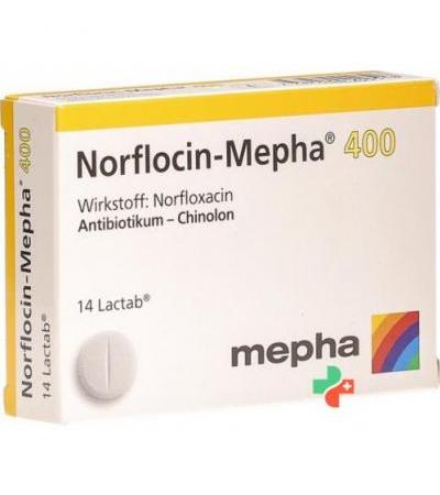 Норфлоцин Мефа 400 мг 14 таблеток покрытых оболочкой